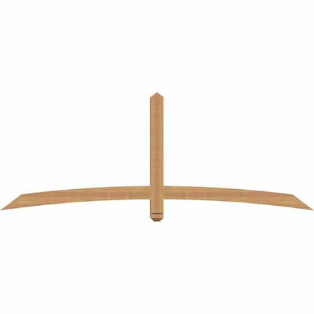 Ekena Millwork Bellingham Timber Gable Bracket, Western Red Cedar, 84"W x 31"H x 3 1/2"D x 3 1/2"F, 9/12 Pitch GBW084X31X0404BEL00SWR